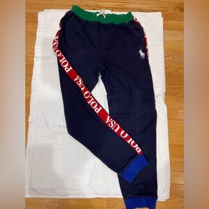 Polo by Ralph Lauren Kids Joggers with Red Stripe
